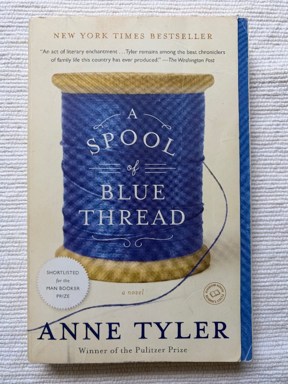A Spool of Blue Thread ANNE TYLER Paperback Book